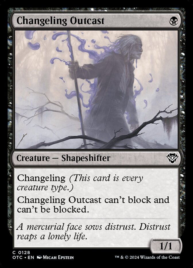 MTG Card Title: Changeling Outcast OTC/128