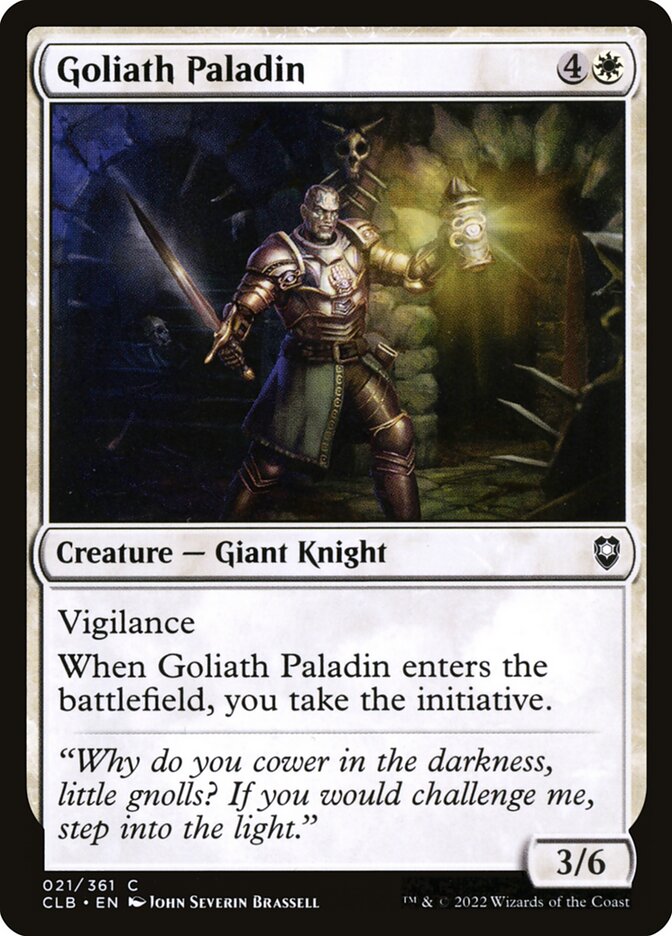 MTG Card Title: Goliath Paladin CLB/21