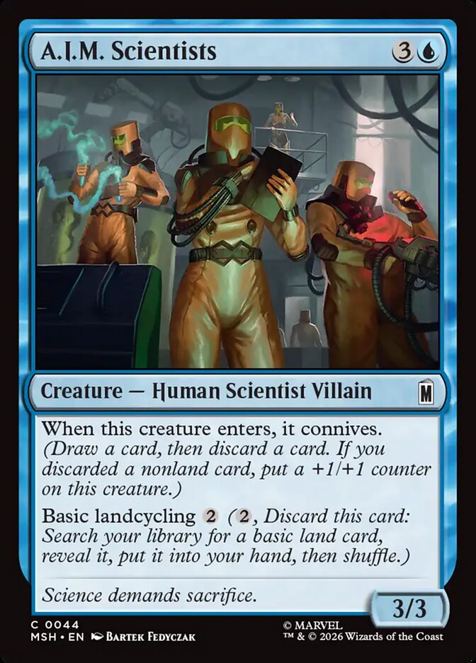 MTG Card Title: A.I.M. Scientists MSH/44