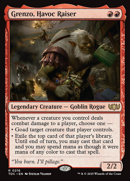 MTG Card Title: Grenzo, Havoc Raiser TDC/216