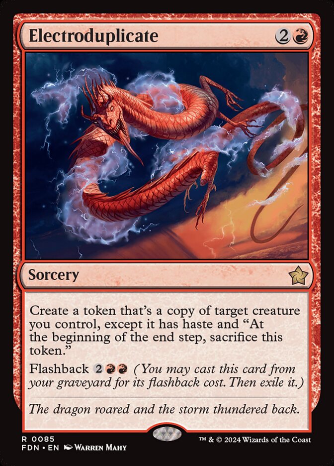 MTG Card Title: Electroduplicate FDN/85