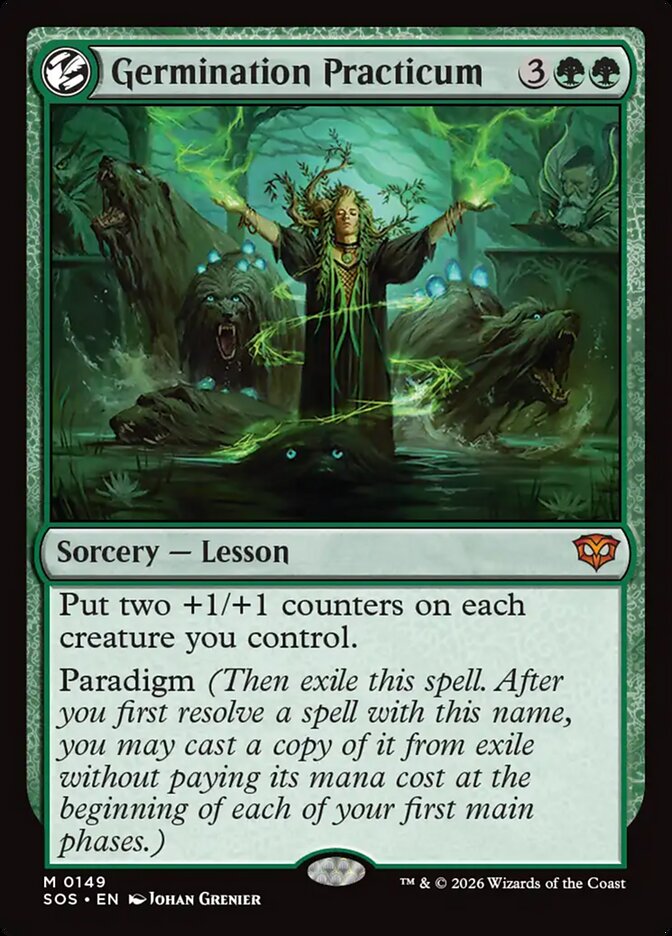 MTG Card Title: Germination Practicum SOS/149