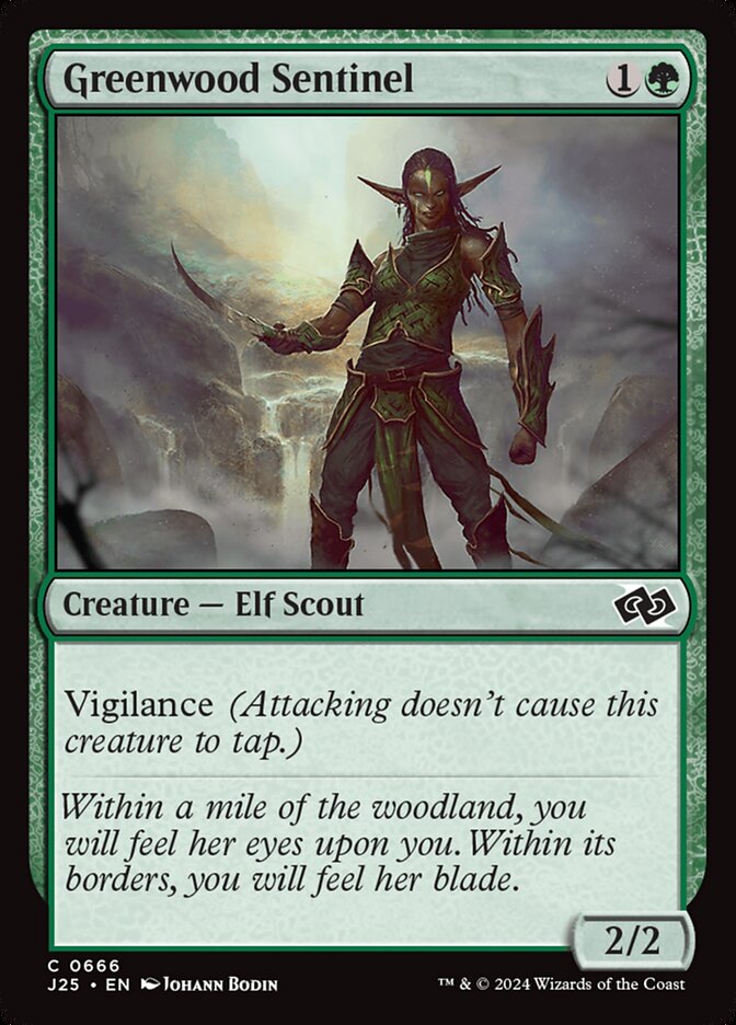 MTG Card Title: Greenwood Sentinel J25/666