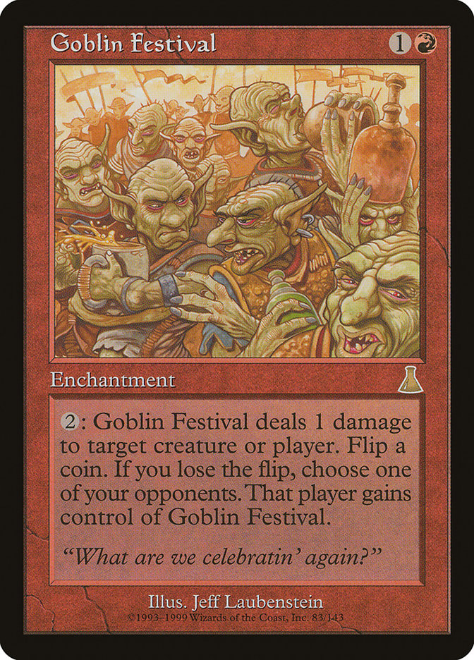 MTG Card Title: Goblin Festival UDS/83