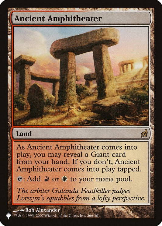 MTG Card Title: Ancient Amphitheater PLST/LRW-266