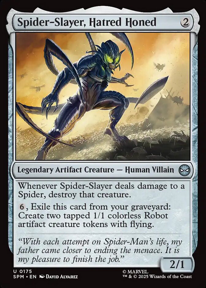 MTG Card Title: Spider-Slayer, Hatred Honed SPM/175