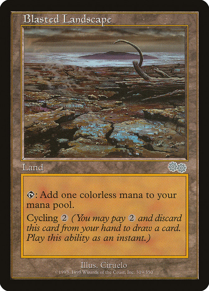 MTG Card Title: Blasted Landscape USG/319