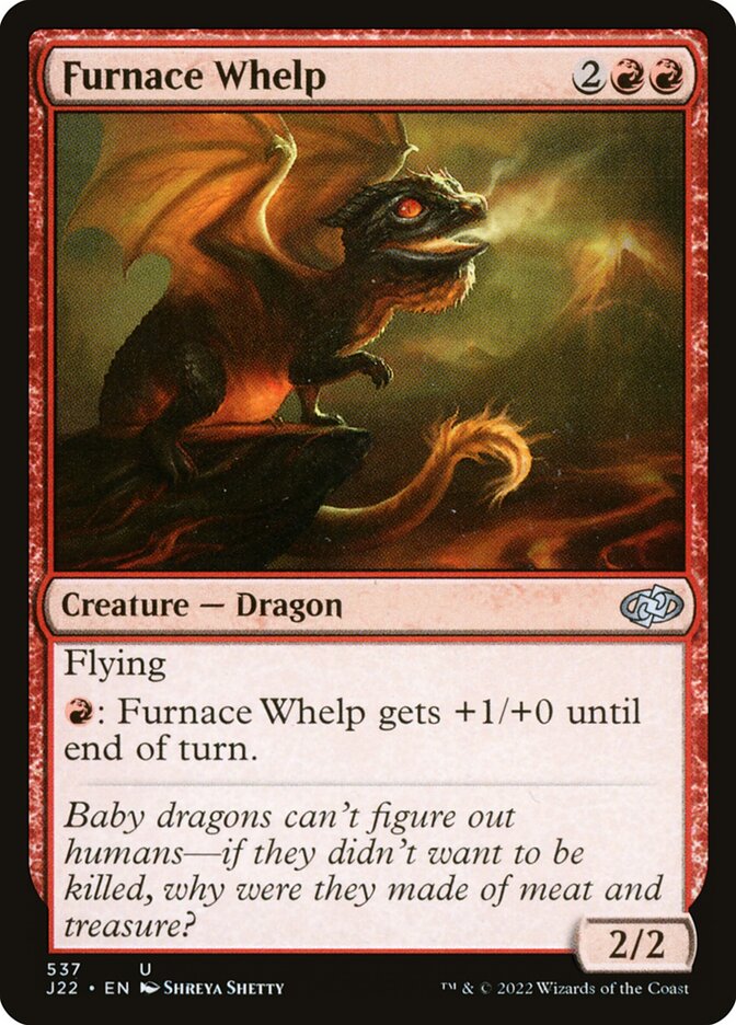 MTG Card Title: Furnace Whelp J22/537