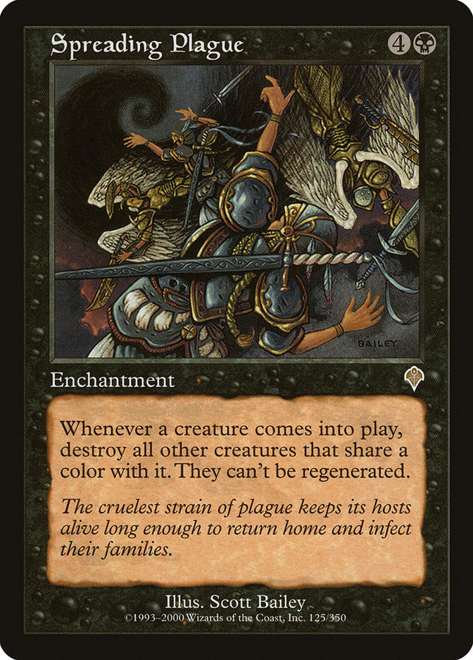 MTG Card Title: Spreading Plague INV/125