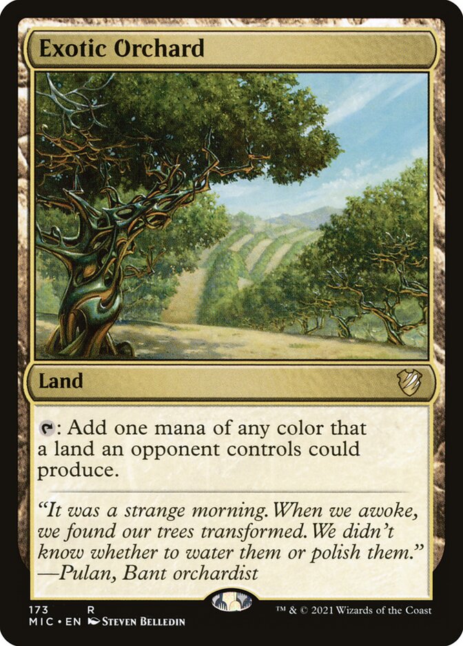 MTG Card Title: Exotic Orchard MIC/173