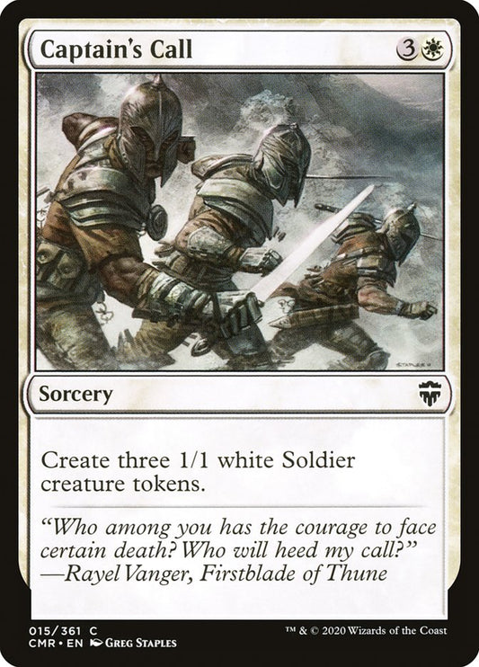 MTG Card Title: Captain's Call CMR/15