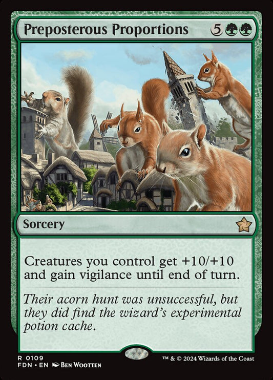 MTG Card Title: Preposterous Proportions FDN/109
