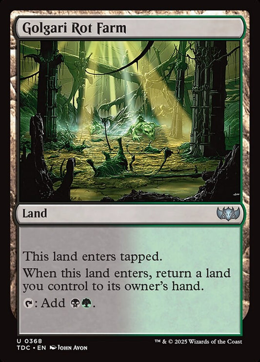 MTG Card Title: Golgari Rot Farm TDC/368