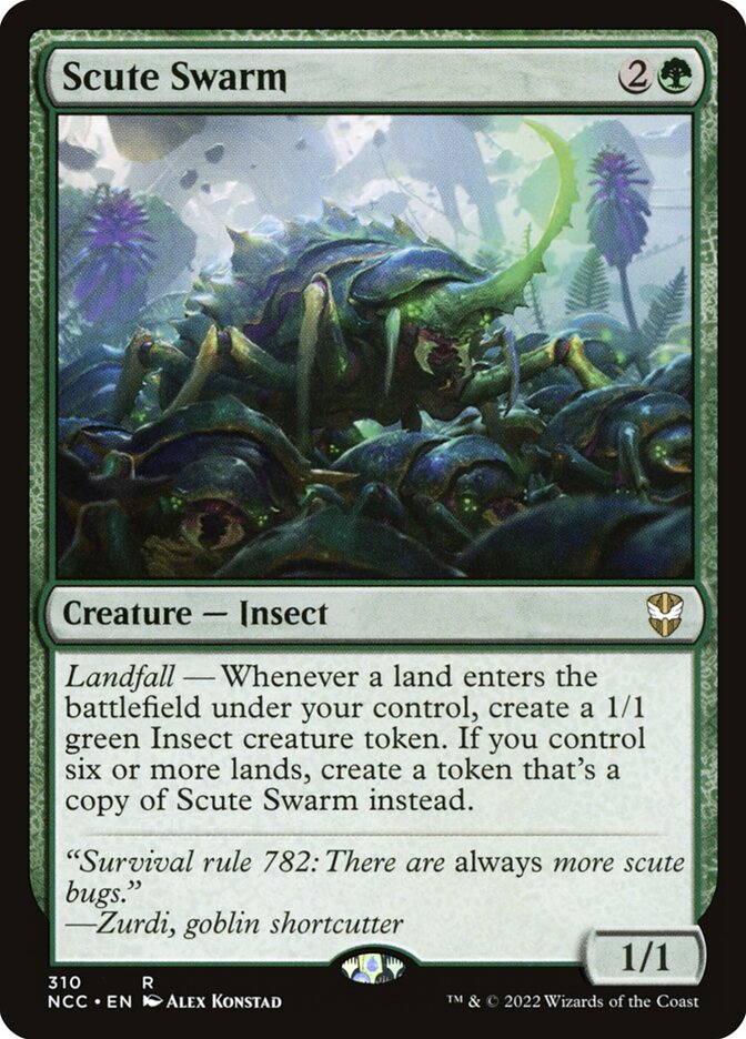MTG Card Title: Scute Swarm NCC/310