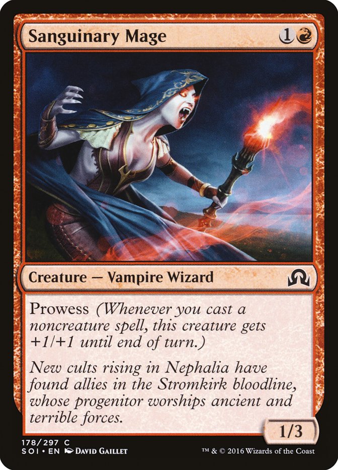 MTG Card Title: Sanguinary Mage SOI/178