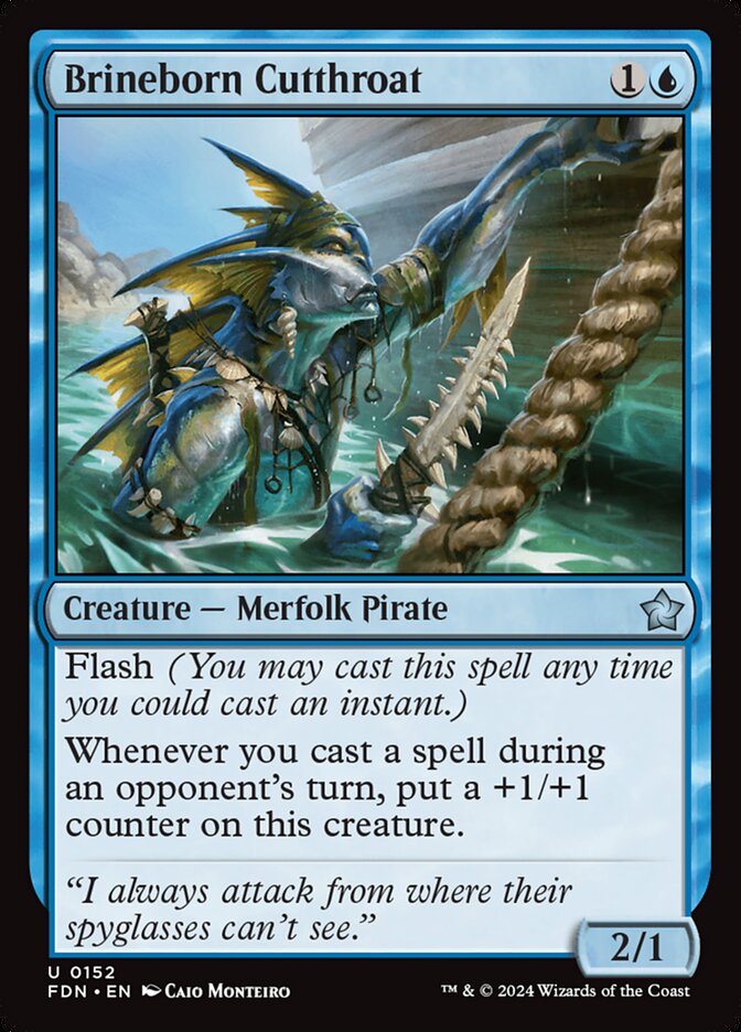 MTG Card Title: Brineborn Cutthroat FDN/152