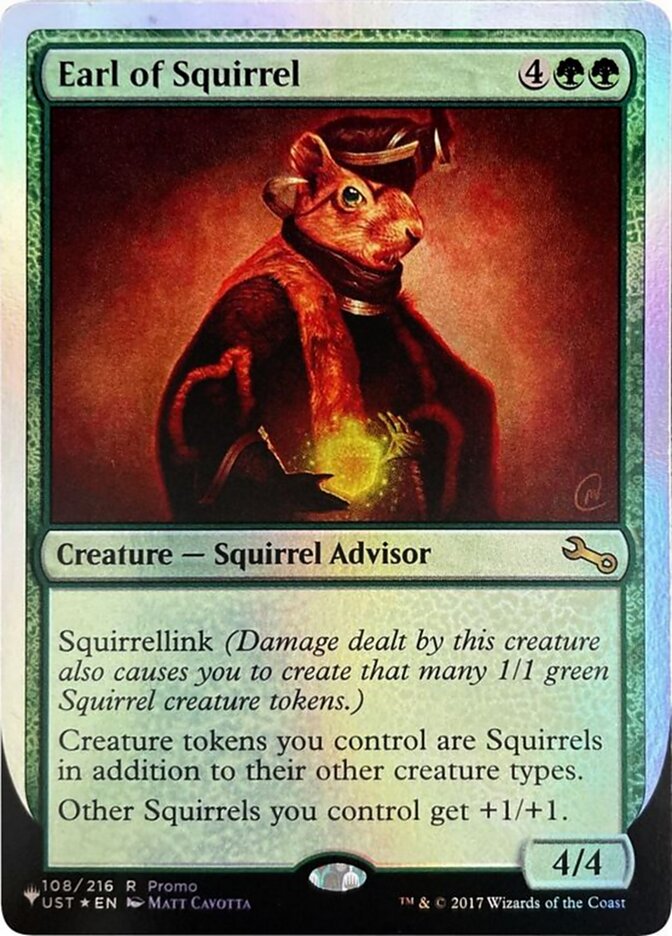 MTG Card Title: Earl of Squirrel ULST/108