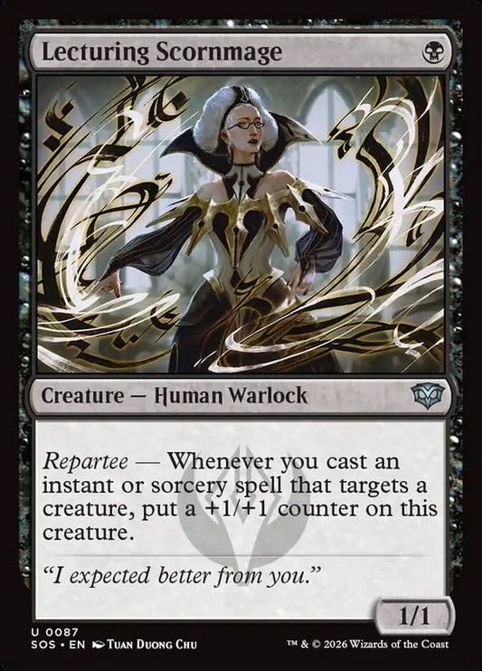 MTG Card Title: Lecturing Scornmage SOS/87