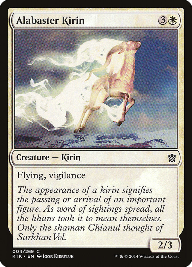 MTG Card Title: Alabaster Kirin KTK/4