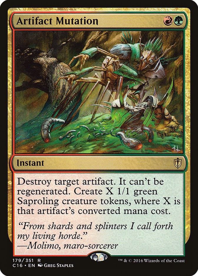 MTG Card Title: Artifact Mutation C16/179