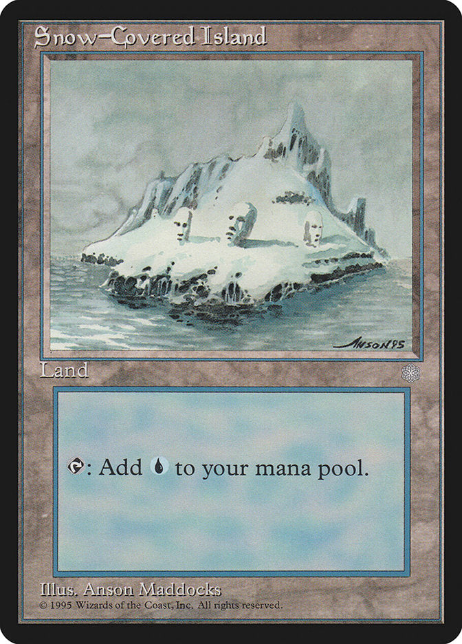 MTG Card Title: Snow-Covered Island ICE/371