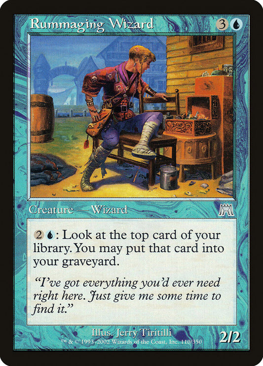 MTG Card Title: Rummaging Wizard ONS/110