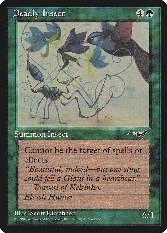MTG Card Title: Deadly Insect ALL/86a