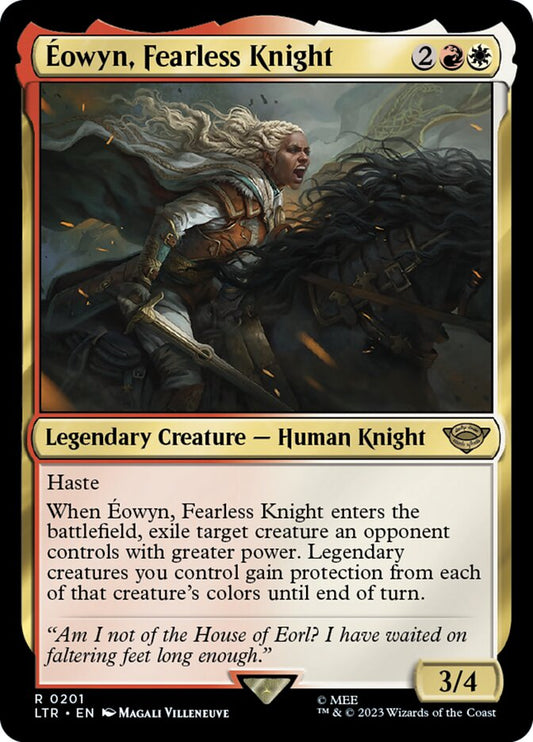 MTG Card Title: Éowyn, Fearless Knight LTR/201