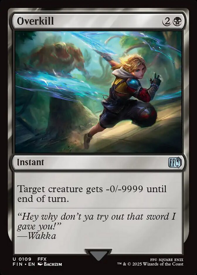MTG Card Title: Overkill FIN/109
