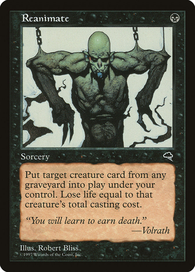 MTG Card Title: Reanimate TMP/151