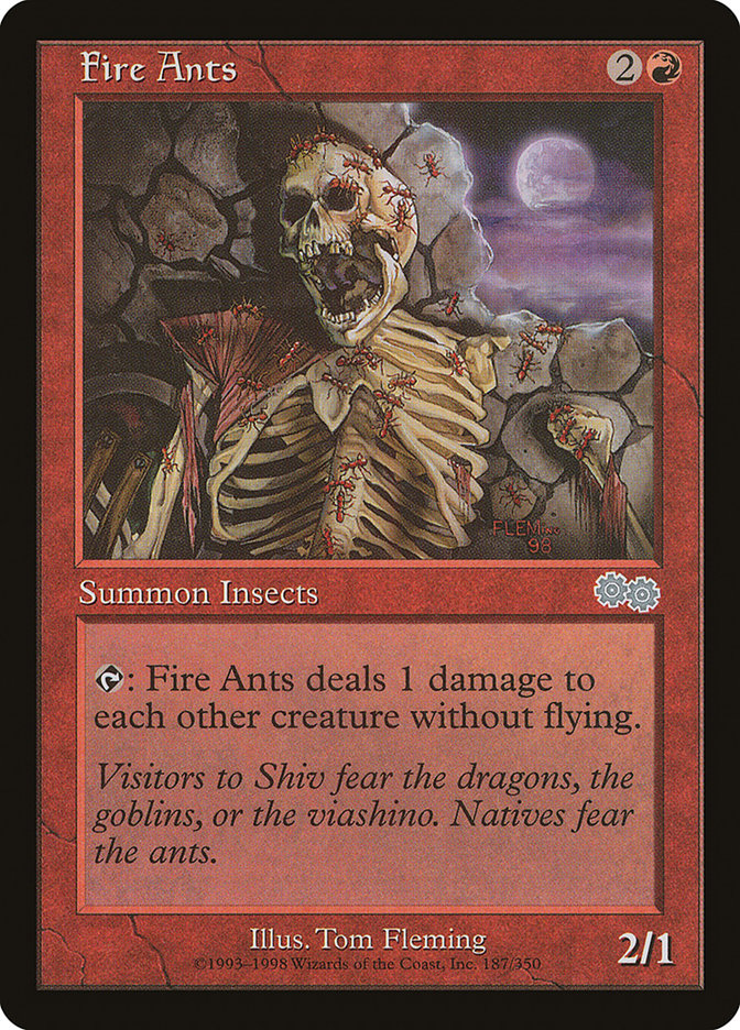 MTG Card Title: Fire Ants USG/187