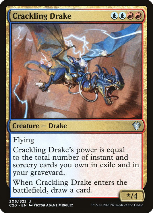 MTG Card Title: Crackling Drake C20/206