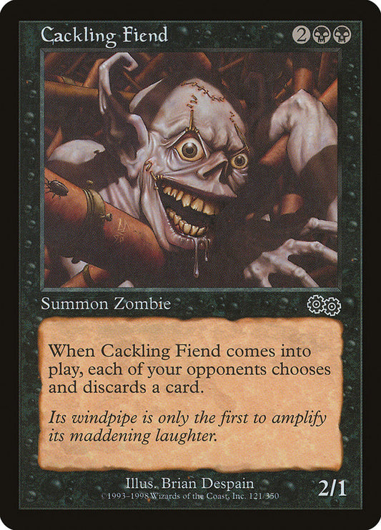 MTG Card Title: Cackling Fiend USG/121