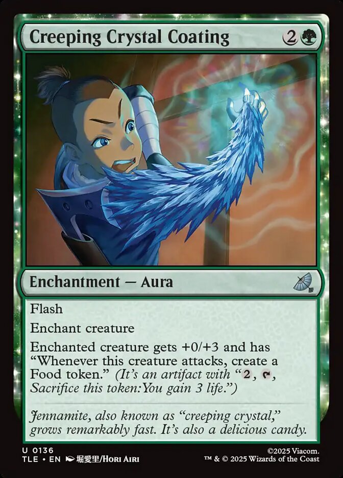 MTG Card Title: Creeping Crystal Coating TLE/136