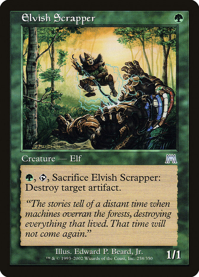 MTG Card Title: Elvish Scrapper ONS/258