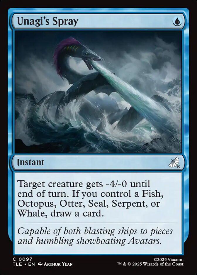 MTG Card Title: Unagi's Spray TLE/97