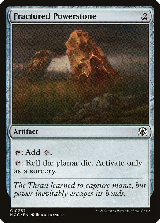 MTG Card Title: Fractured Powerstone MOC/357