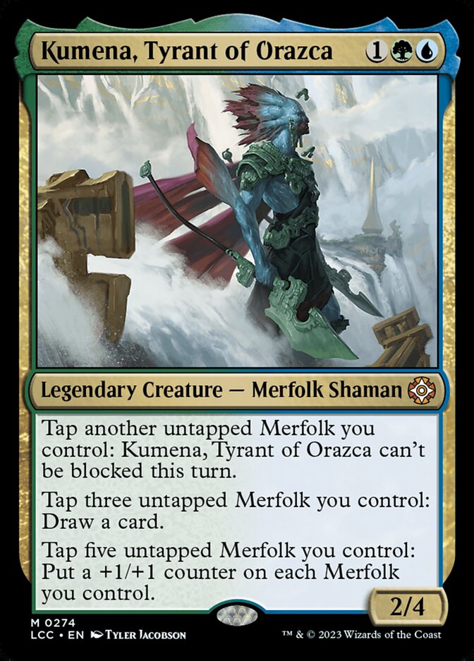 MTG Card Title: Kumena, Tyrant of Orazca LCC/274