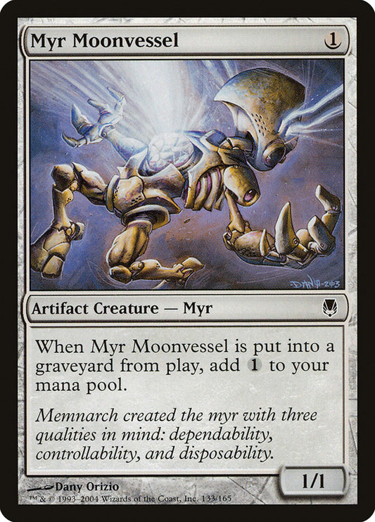 MTG Card Title: Myr Moonvessel DST/133