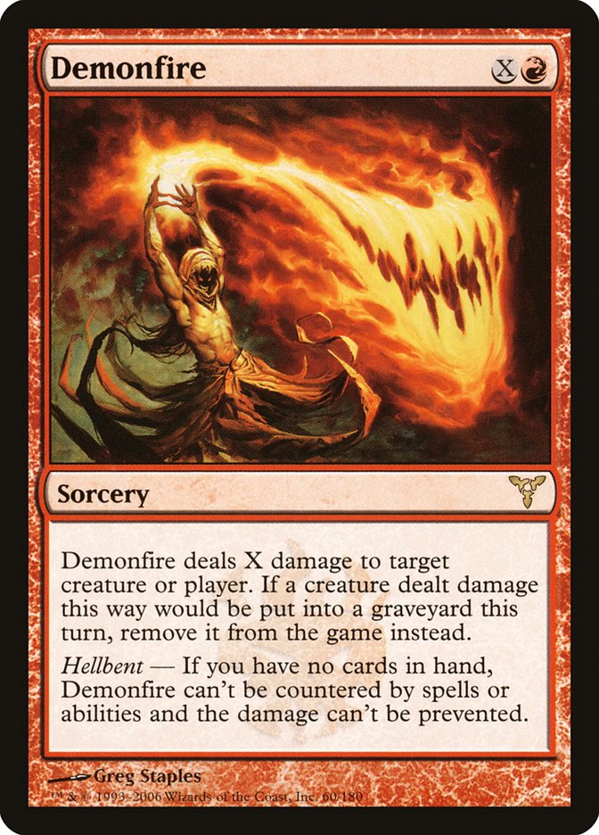 MTG Card Title: Demonfire DIS/60