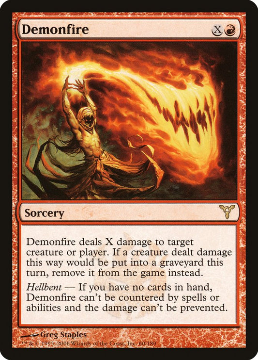 MTG Card Title: Demonfire DIS/60