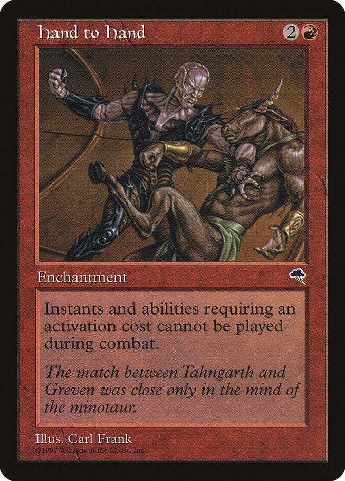 MTG Card Title: Hand to Hand TMP/180