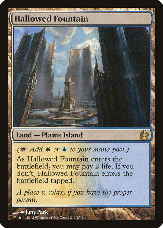 MTG Card Title: Hallowed Fountain RTR/241
