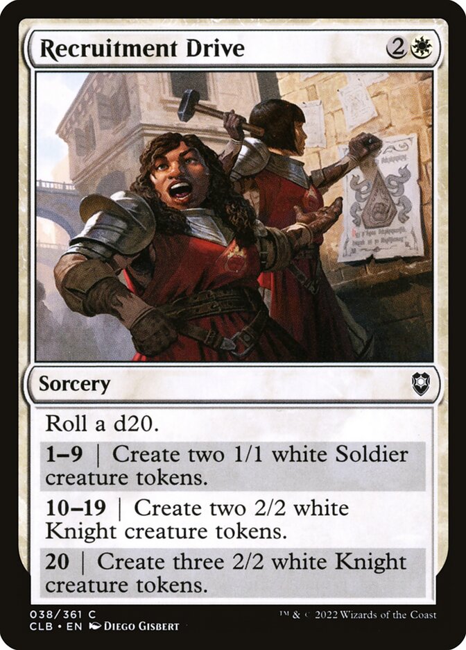 MTG Card Title: Recruitment Drive CLB/38