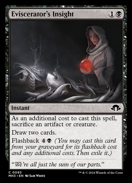 MTG Card Title: Eviscerator's Insight MH3/93