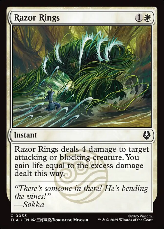 MTG Card Title: Razor Rings TLA/33