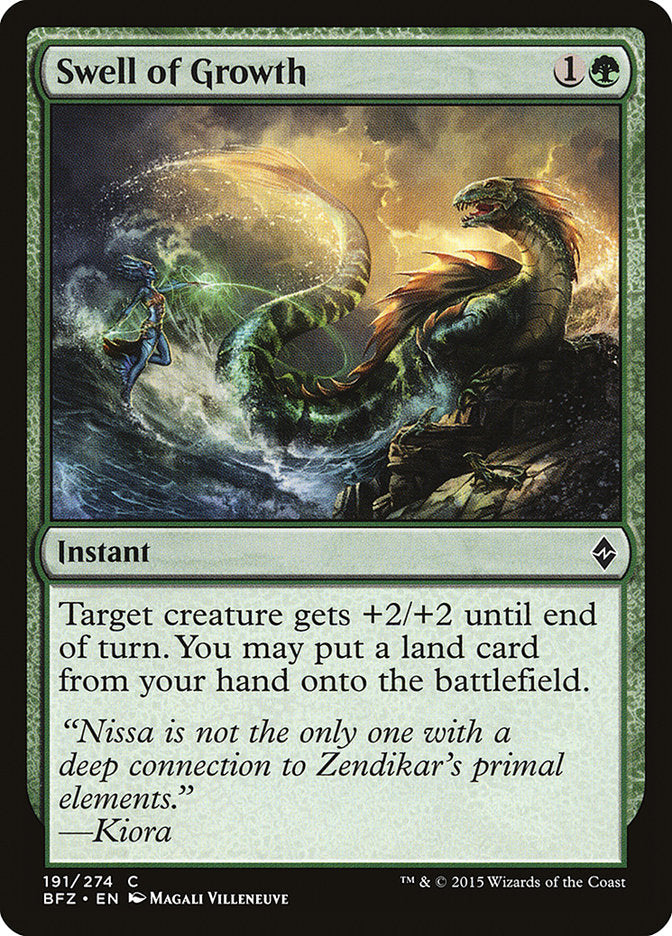 MTG Card Title: Swell of Growth BFZ/191