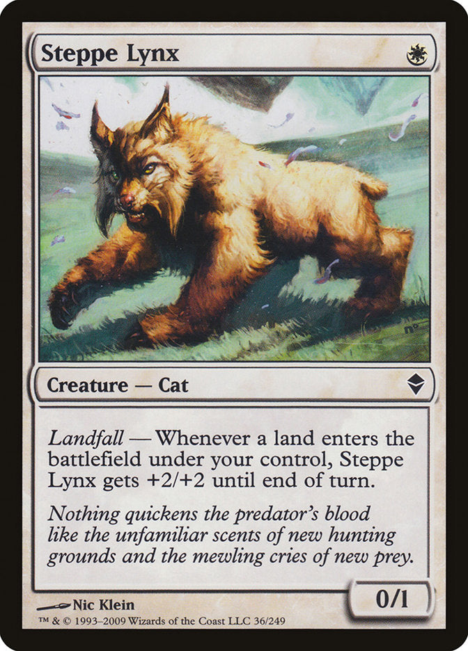 MTG Card Title: Steppe Lynx ZEN/36