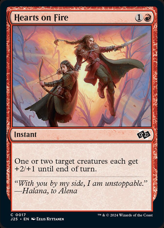 MTG Card Title: Hearts on Fire J25/17