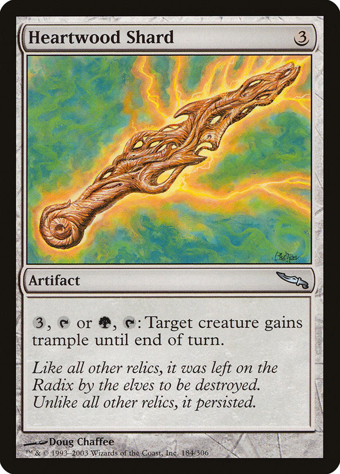 MTG Card Title: Heartwood Shard MRD/184